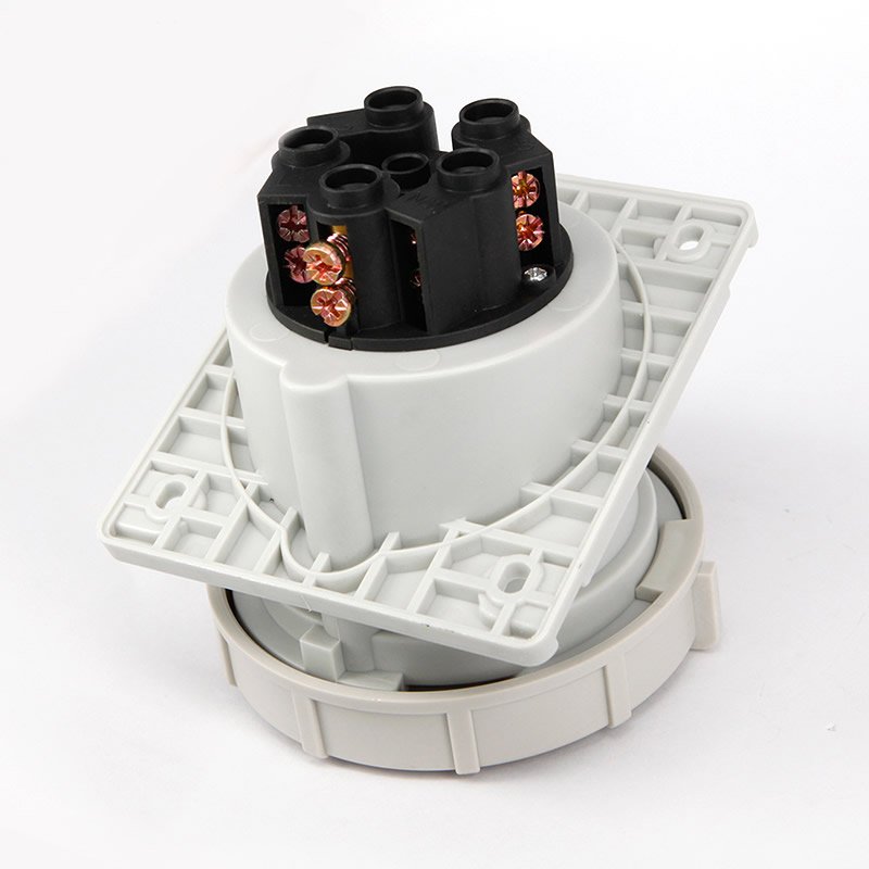 IEC 60309 CEE Flanged Socket, Sloping, 5 Poles, 63A, 380-415V, IP67 Watertight